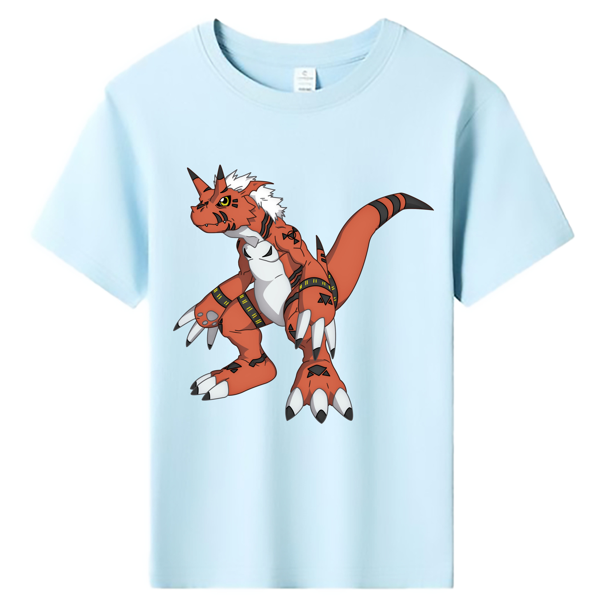 （画像用） Digimon デジタルモンスター/デジモン 綿100％キッズTシャツ（フロントプリント）